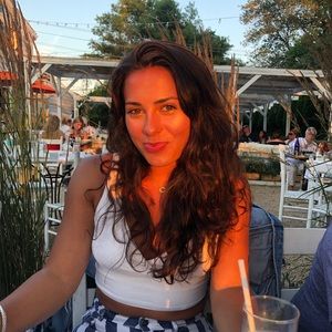 Brandy Melville Linen Cropped Tank